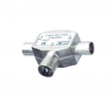 FS 28 - Koaxiálny rozbočovač, 1 vidlica-2 zásuvka, kovová