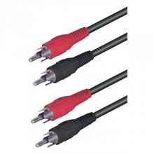 A 3X - Audio kábel, 2 RCA vidlica-2 RCA vidlica, 1,5 m, blister