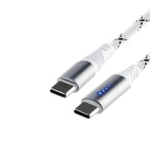 USBCC2M100L - USB C-C nabíjací kábel, 2m, 100W, 4xLED