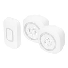 DBS1601DC - Sada bezdrôtových zvončekov, 2 zvončeky, 1 tlačidlo, 160m