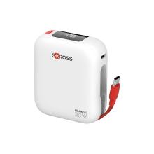 21602 - Reload 10 Compact Powerbank, 10 000 mAh, zabudovaný nabíjací kábel USB-C   USB-C PD 30 W, biela