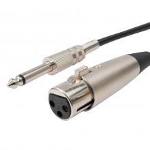 M 8 - Ručný mikrofón,kovová, XLR-6,3 mm