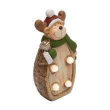 KDC 17 - LED keramická dekorácia na stôl, sob