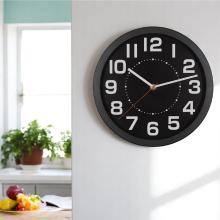 AWC250BK - Nástenné hodiny, 25 cm, čierna