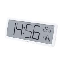 HC18 - HOME HC18 budík s vlhko- a teplomerom, s prémiovým LCD displejom, na umiestnenie na nábytok alebo na stenu