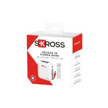 21602 - Reload 10 Compact Powerbank, 10 000 mAh, zabudovaný nabíjací kábel USB-C   USB-C PD 30 W, biela
