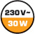 230 V~ 30 W